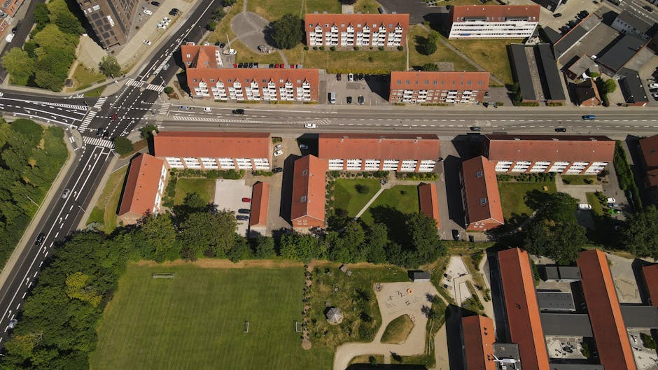 Shared landscape area in the community